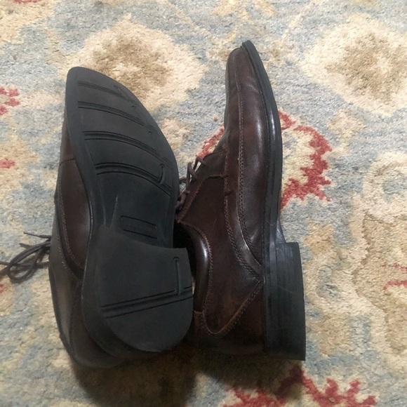 Men’s Leather lace up Brown Shoes Size10,5  in Excellent Used Conditi - Picture 8 of 14